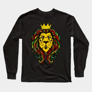 Reggae Rasta Lion Long Sleeve T-Shirt